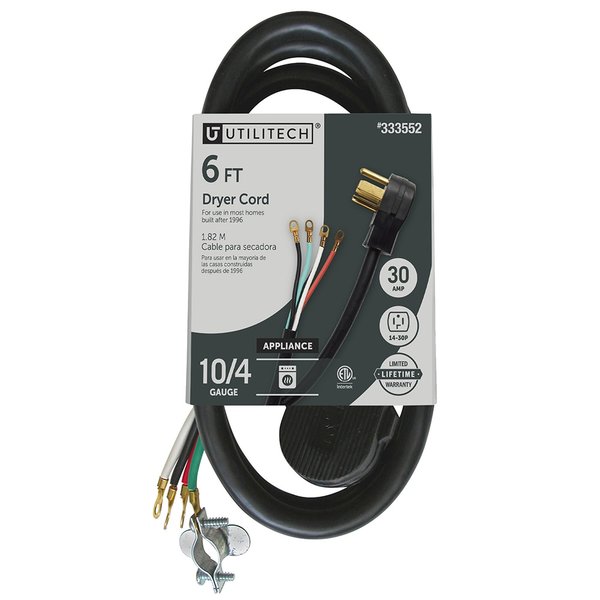 4-Prong Dryer Cord (6-ft)
