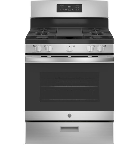 GE 30-in 5-Burner Freestanding Gas Range