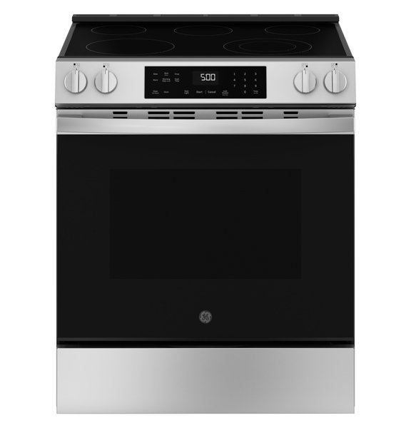 GE 30-in Slide-In Electric Range, Crisp Mode
