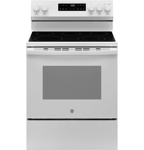 GE Crisp Mode 30-in Electric Range, White