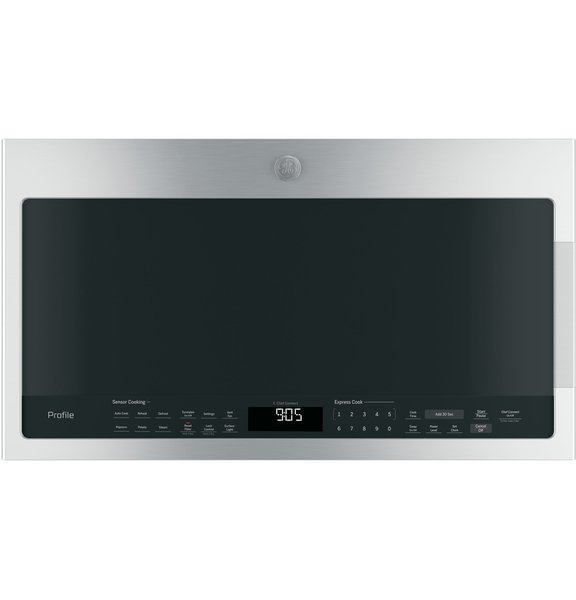 GE Profile 2.1-cu ft OTR Microwave, Sensor Cooking